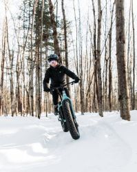 Au Parc de la Rivière Gentilly, il y a des sentiers de Fatbike!