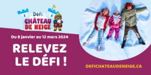Participez en grand nombre au Défi château de neige !