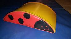 Coussin motricit demie-lune (coccinelle rouge)